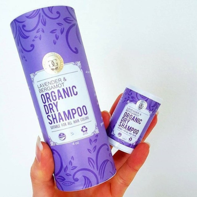 Organic Natural Dry Shampoo Powder for All and Oily Hair Types - Lavender and Bergamot