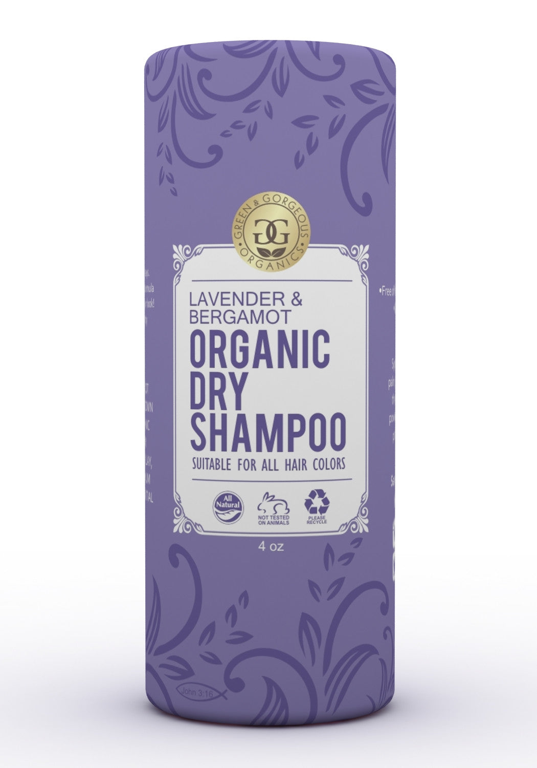 Organic Dry Shampoo Powder Lavender and Bergamot - Travel Size