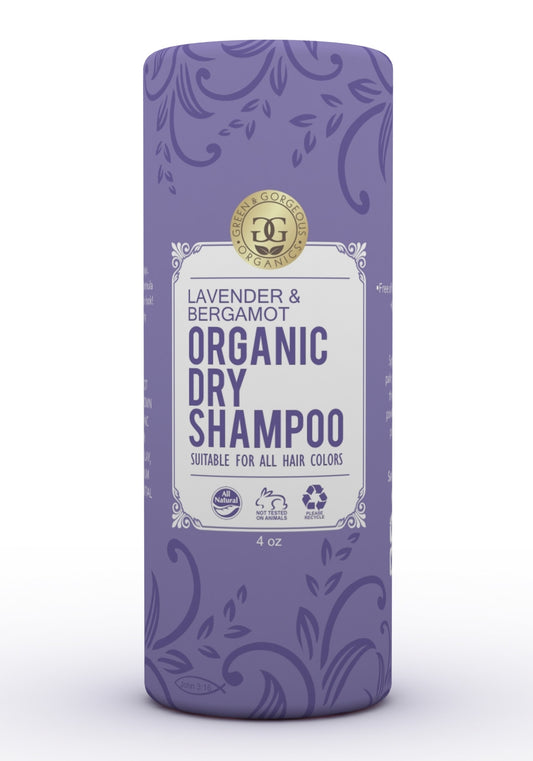 Organic Natural Dry Shampoo Powder for All and Oily Hair Types - Lavender and Bergamot